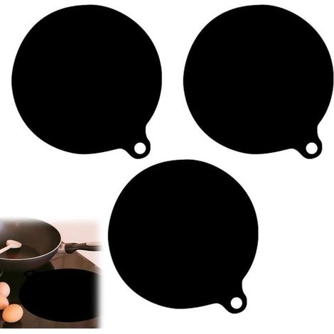Tapis de cuisson à induction en silicone,3pcs Tapis de plaque de cuisson à induction Protection anti-rayures Réutilisable Tapis (1/4)