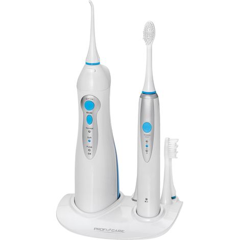 Proficare DC 3031 Ensemble de bain de bouche Irrigateur dentaire et brosse à dents électrique 1500mAh Blanc (1/5)
