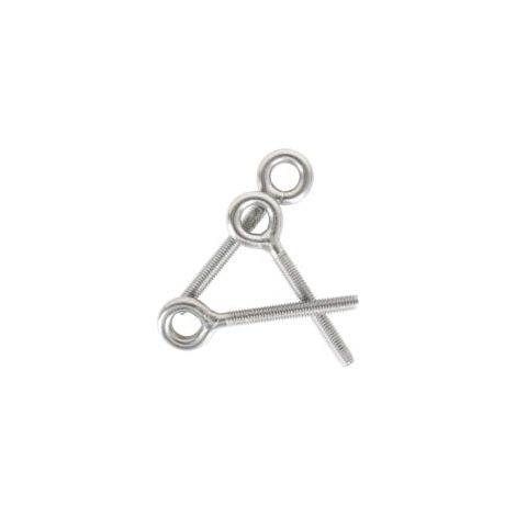 5PCS M10 Boulons à oeil 304 Acier Inoxydable Boulon Anneau de Levage Soudés Fermés Vis à œil de Tige de Vis à Vis Résistant à La Corrosion (1/5)