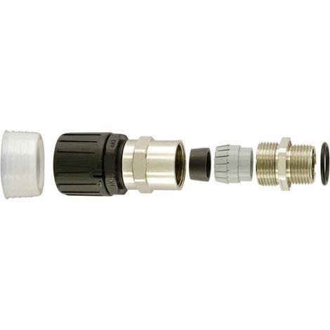 HellermannTyton 166-22100 HGL13-SCG-M16 Raccord de tuyau noir 9.80 mm droit 1 pc(s) (1/4)