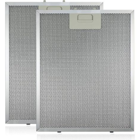 Filtre à graisse métallique pour hotte aspirante (Argent, 320 x 260 mm, 2 pièces) (1/5)