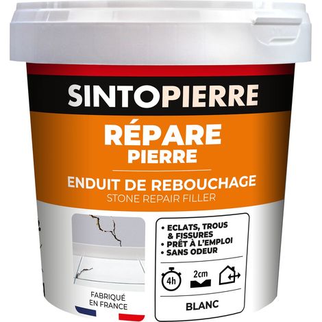 Rebouche sols et murs - enduit de rebouchage 2Kg Blanc SINTO