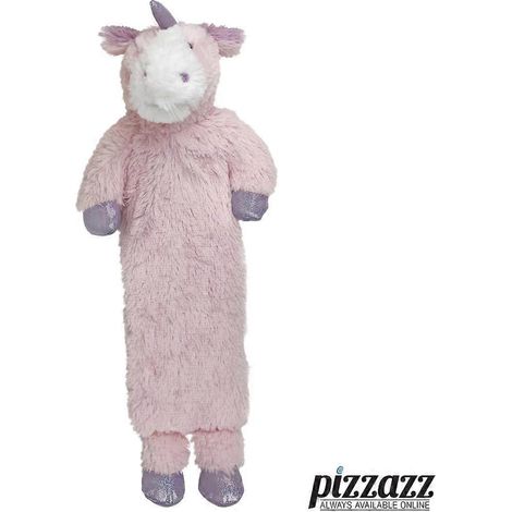 Bouillotte longue Warmies pour enfants avec housse amovible en peluche 3D - Couleur : Licorne