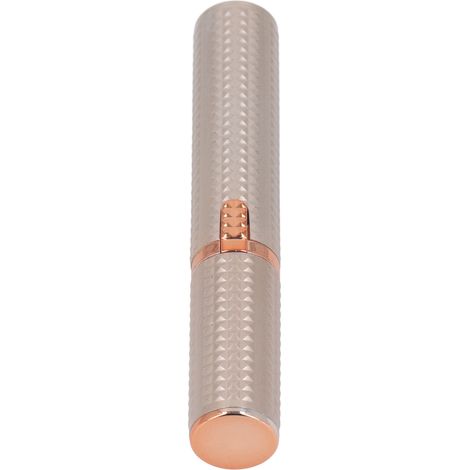 Tondeuse à sourcils électrique 3 en 1 pour femmes, coupe précise, rechargeable par USB, épilateur facial avec 2 têtes de rechange, couleur or (1/5)