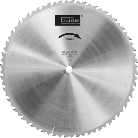 Güde Kreissägeblatt Brennholzsägeblatt GBS HM 600x30x36Z Holz Sägeblatt