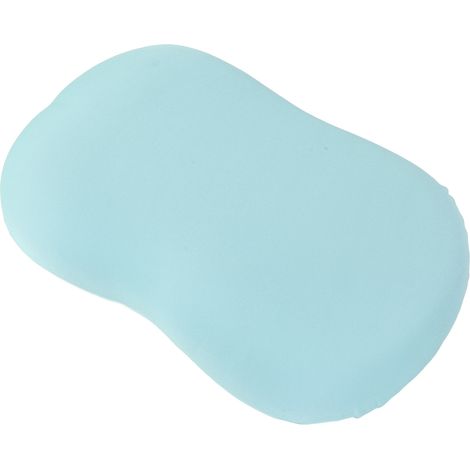 Oreiller cervical en mousse à mémoire de forme, doux comme un ventre de chat, housse amovible et lavable, bleu ciel, idéal pour dormir. (1/5)