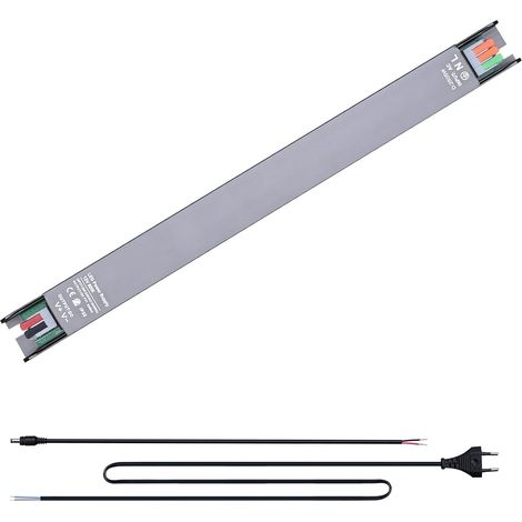 Transformateur LED 12V 60W, Ultra Mince 2.5cm Largeur, Alimentation AC 220V à DC 12V 5A Adaptateur Transfo Constante pour Ruban LED, Lampes, Projecteurs (1/4)