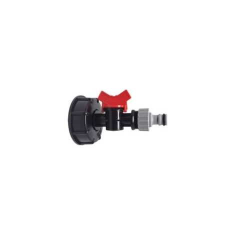 IBC Tank Adapter 3/4 '', IBC Container Accessories Adapter, IBC Adapter Coarse Thread S60x6, Threaded Connection Replacement Valve for IBC Water Tank Adapter Hose Nozzle (rouge) - Crezuo (1/4)