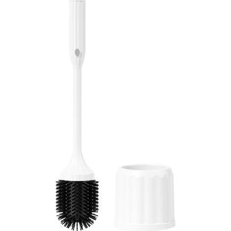 Brosse de toilette électrique pour salle de bain, brosse d'angle flexible, outil d'entretien ménager facile, avec support pour papa, , maman, utilisation de nettoyage confortable (1/5)