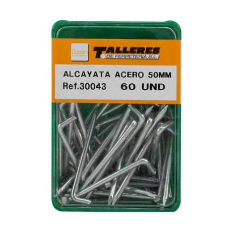 Alcayata de acero 20 mm - alta resistencia, fácil instalación, ideal para colgar objetos - MARCA