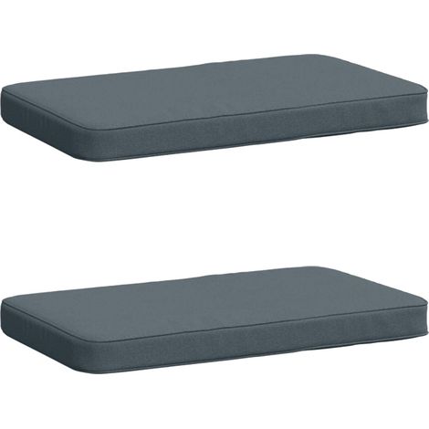 Coussins de banc 2 pièces VUGHT 2 pcs 100 % polyester Bleu vidaXL