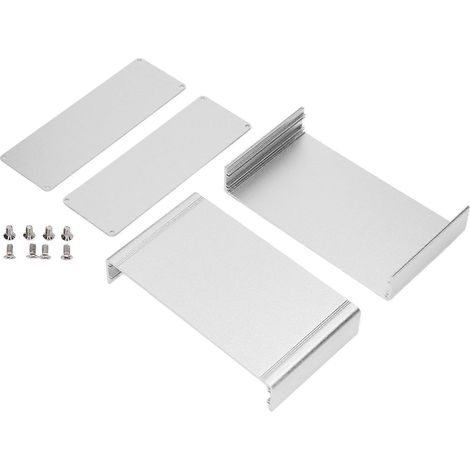 Wasserdichtes Aluminium-Anschlussgehäuse, geteilt, für Heimwerker, silberfarben, 62 x 178 x 100 mm (1/4)