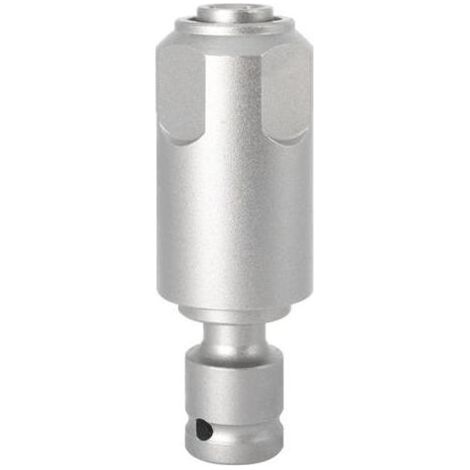 Adaptateur transformant une clé à chocs en perceuse à percussion, compatible avec les forets carrés SDS-Plus, pour une utilisation avec une clé à chocs. (1/5)