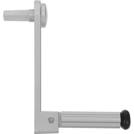 Manivelle Opération Pratique en Alliage D'aluminium D'étendoir à Linge Argenté, Design Ergonomique pour Magasins de Vêtements et Laveries (1/5)