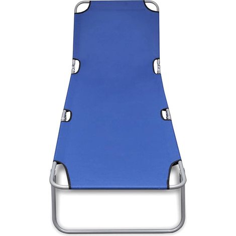 Maison Exclusive - Tumbona plegable de acero con recubrimiento po (1/5)