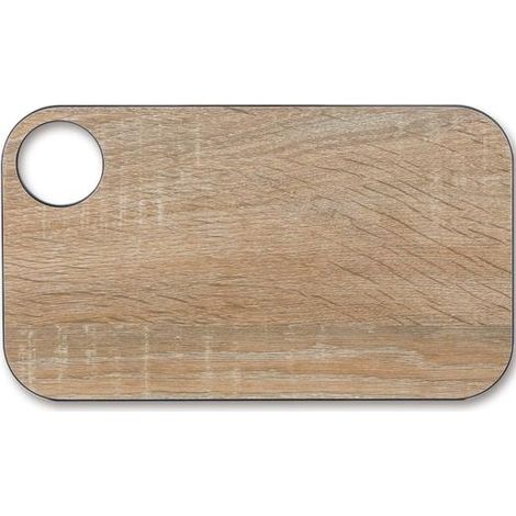 Arcos Tablas - Tabla de Cocina Antibacterial para Cortar - Resistente al Lavavajillas, No Daña Cuchillos, 24x14 cm, Fibra de Celulosa y Resina, Marrón, Ecológica