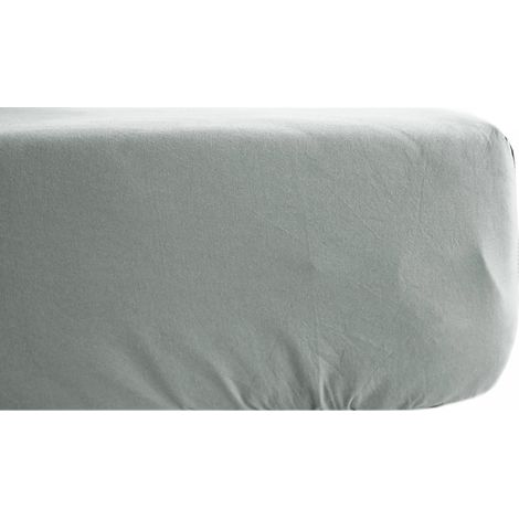 Drap housse coton lavé PALACE 90x190 cm