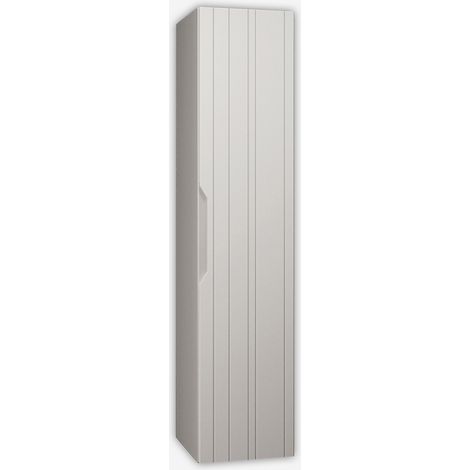 Colonna bagno sospesa reversibile in MDF Solmira 160 - Bianco