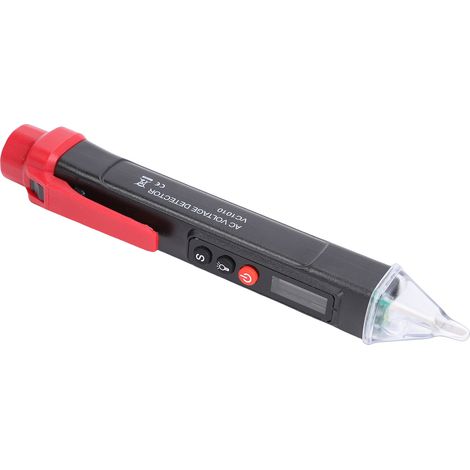 Testeur de tension intelligent, multimètre sans contact avec détection NCV, double gamme, écran LCD, alarme sonore et lumineuse, pour électriciens et usage domestique VC1010【Noir】 (1/5)