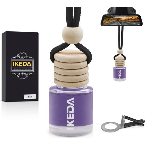 Parfum Voiture Interieur,Diffuseur Voiture,Desodorisant Voiture,Parfum Longue Duree,Decoration Elegante Avec Clip,Ideal Pour Voiture Et Maison(10 ml rond x 1 piece, crepuscule) (1/5)