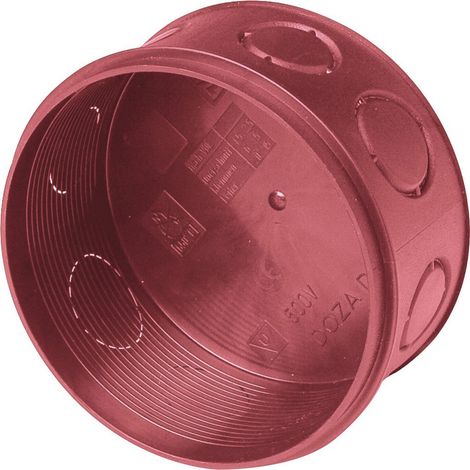 1PZ CASSETTA DERIVAZIONE INCASSO IP40 DIAMETRO 80X40 (1/2)
