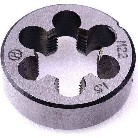M22 x 1,5 mm metrischer gerader Handgewindeschneider, 1 Stück