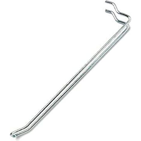 Merriway BH01903 Gancio a Occhiello per Pannello Forato, Bianco, 100 mm, Set di 10 Pezzi (1/2)