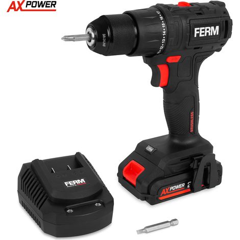 Trapano a batteria senza spazzole FERM AX-Power CDM1167 20V
