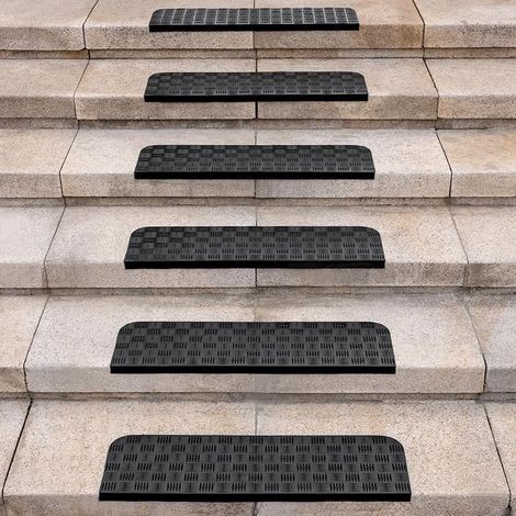 Rubber Non-Slip Mats for Stair Treads Non-Slip Mats 65 x 25 cm