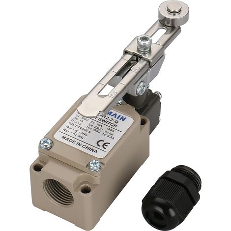 Adjustable Rotary Lever Limit Switch, 380V 10A, IP66 Waterproof, Roller Limit for Industrial (1/5)