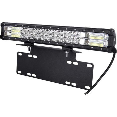 Barra de luz LED, diseño de tres filas, 20 pulgadas de largo. (1/2)