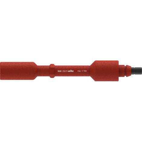 Wiha Wechselklinge electric Sechskant-Steckschlüssel für Drehmoment-Schraubendreher mit Quergriff electric 10,0 mm (38928)