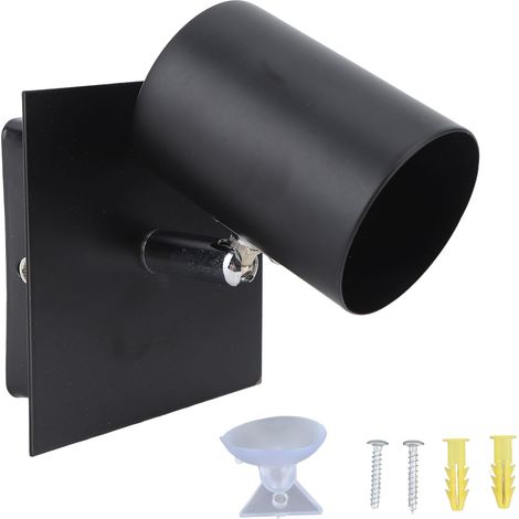 GU10 noire culot de lampe moderne en métal adaptateur pour (1/5)
