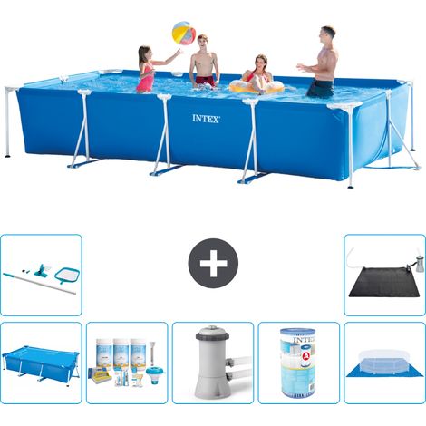 Intex Piscine Tubulaire Rectangulaire - 450x220x84 cm - 8-pièces  S30314 (1/5)