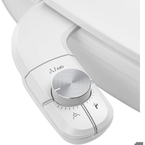 Bidet WC - Double Buse Télescopique - Pression Eau Réglable - Auto-Nettoyant - Compatible Majorité Toilettes - 36,8 x 8,5 x 16 cm (1/4)