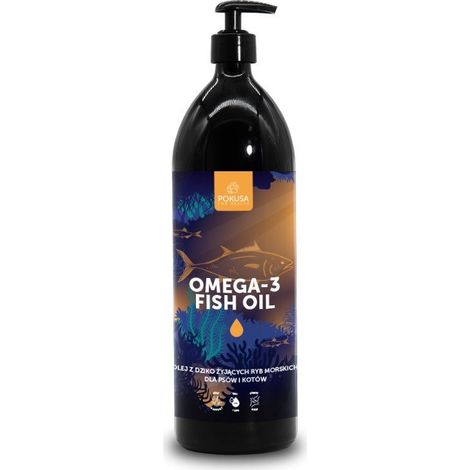 Huile de poisson TEMPTATION Oméga-3 - huile de poisson pour chiens et chats - 250 ml