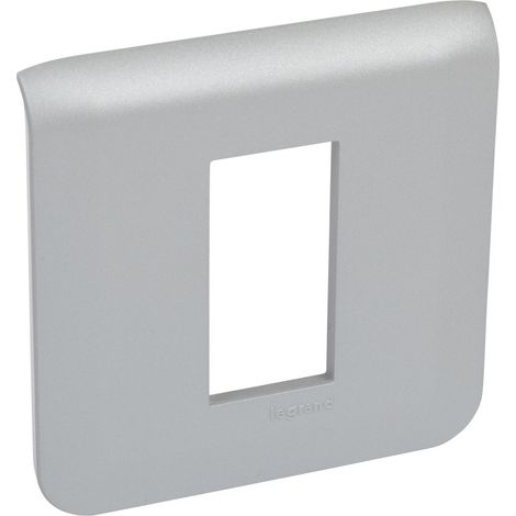 Plaque de finition horizontale Mosaic 1 module alu LEGRAND 079311L