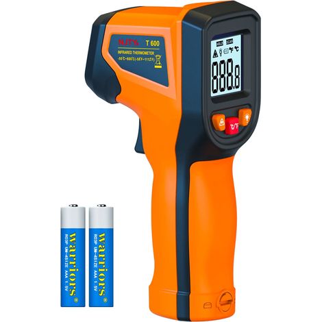 Thermometre Infrarouge -50 ℃ à 600 ℃ - Non Contact - Pour Industrie Cuisine Automobile CVC - 1 Pièce