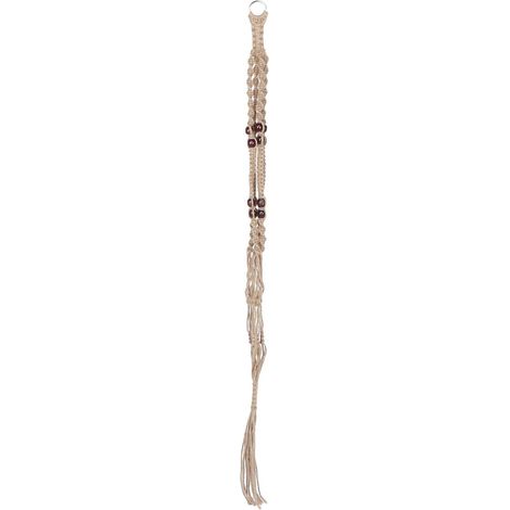 Support pour plantes, pot de fleurs suspendu, corde levage perlée (1/5)