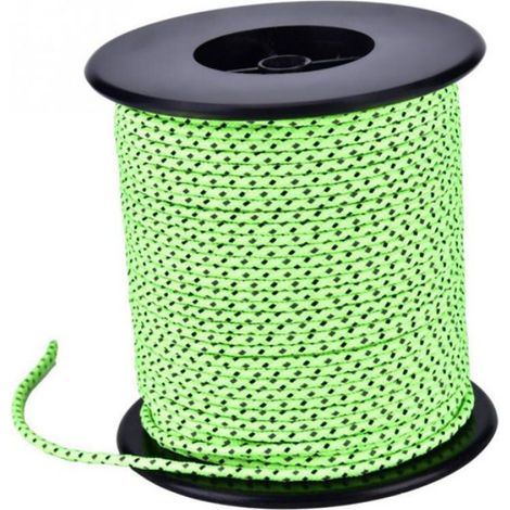 Corde Coupe-Vent - 50 M - Diamètre 2,5 Mm - Polyester Nylon PP - Pour Tente De Camping Et Auvent (1/5)