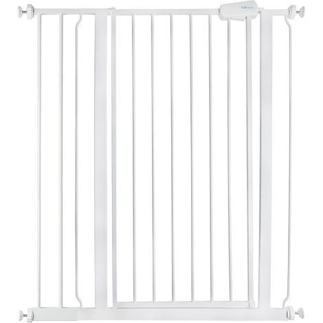 Safetots Extra Tall Metal Safety Gate Pressure Fit, 87.9cm - 95.5cm, White, 104cm in Height, Extra Tall Baby Gate
