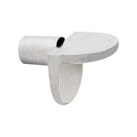Emuca Portaestantes escuadra, con perno liso, D. 5 mm, Zamak, Niquelado, 50 ud. -