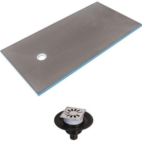 Receveur de douche à carreler 140 x 90 WEDI Fundo Primo rectangle écoulement excentré + bonde verticale (1/5)