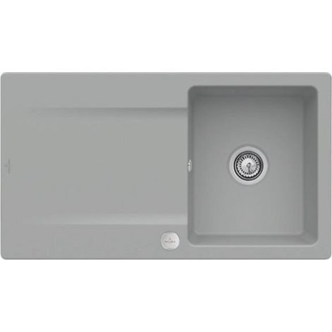 V&B Einbauspüle SILUET 50 FLAT 880x490mm Exzenterbetätigung fossil