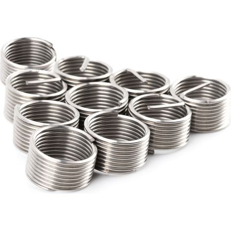 Satz mit 10 Gewindereparatureinsätzen für metrische und zöllige Bohrungen, Umrechnung M16 x 1,5 x 1D (1/5)