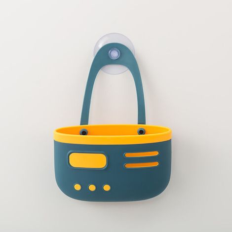 Support d'évier pour savon et éponge avec ventouse(Bleu marine) (1/5)