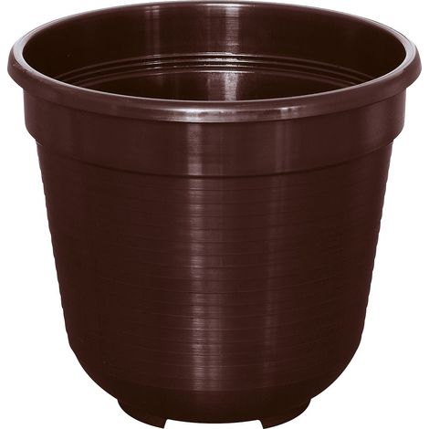 Geli Blumentopf STANDARD Braun Ø 12 cm - Kunststoff