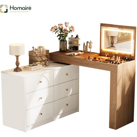 Flur- Garderobenschrank weiß aus Polyester 105 x 40 x 80 cm HOMAIRE (1/5)