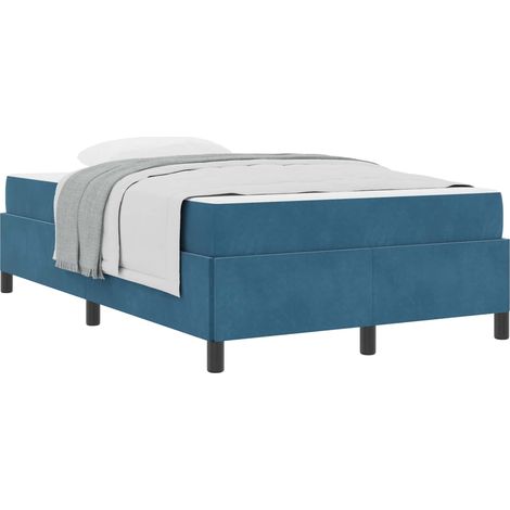 Maison Exclusive - Estructura de cama Azul Oscuro 120 x 190 cm te (1/5)