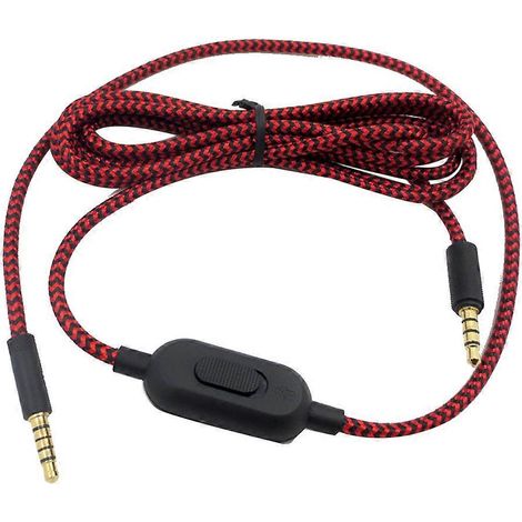 Ersatz-Verlängerungskabel aus geflochtenem Material für die Gaming-Headsets G433, G233 und G Pro X mit Lautstärkereglerclip (1/5)